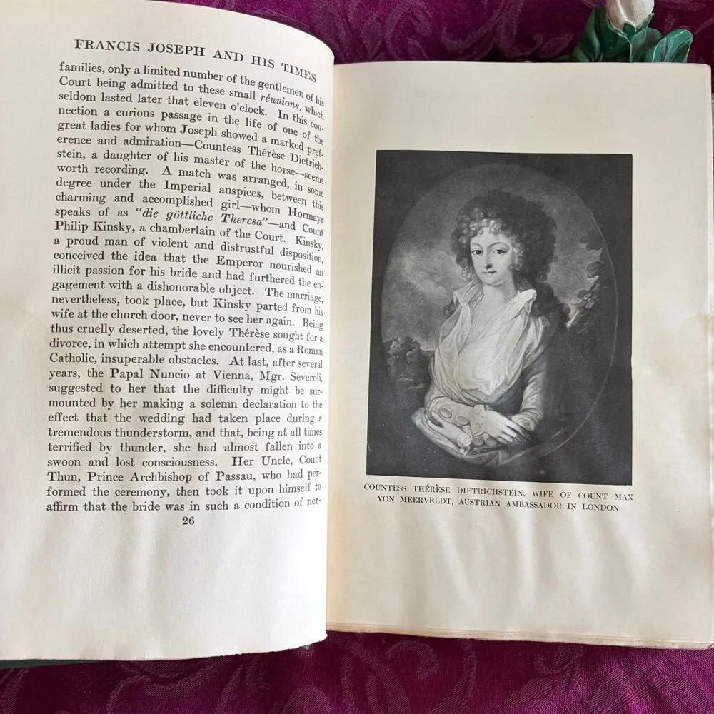 1909 Francis Joseph and His Times by Sir Horace Rumbold, Scarce First Edition